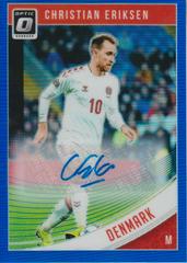 Christian Eriksen [Optic Autograph Blue] Soccer Cards 2018 Panini Donruss Prices