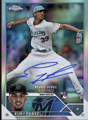 Eury Perez #RA-EP Baseball Cards 2023 Topps Chrome Update Rookie Autographs Prices