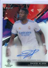 David Alaba Soccer Cards 2021 Topps Finest UEFA Champions League Autographs Prices