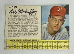 Art Mahaffey [Hand Cut] #199 Baseball Cards 1962 Jell O Prices