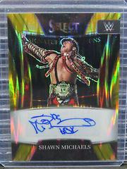 Shawn Michaels [Gold Flash Prizm] #SN-SHM Wrestling Cards 2022 Panini Select WWE Signature Selections Prices