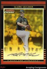 Mark Mulder [Gold Refractor] Baseball Cards 2002 Bowman Chrome Gold Prices