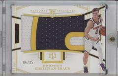 Christian Braun [Patch Autograph Gold] #111 Basketball Cards 2022 Panini National Treasures Prices