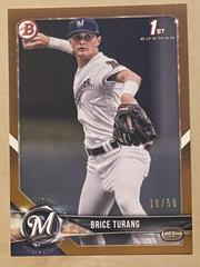 Brice Turang [Gold] #BD-11 Baseball Cards 2018 Bowman Draft Prices