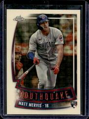 Matt Mervis [Superfractor] #YQ-93 Baseball Cards 2023 Topps Chrome Youthquake Prices