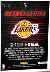 Shaquille O'Neal [Blue] Basketball Cards 2018 Panini Donruss Optic Retro Series Prices