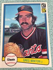 Greg Minton #348 Baseball Cards 1982 Donruss Prices