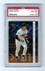 Mike Piazza #12 Baseball Cards 2002 Finest Prices