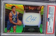 Aaron Holiday [Neon Green] Basketball Cards 2018 Panini Select Rookie Signatures Prices