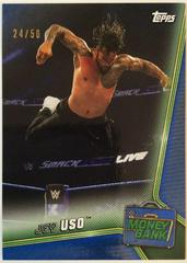 Jey Uso [Blue] Wrestling Cards 2019 Topps WWE Money in the Bank Prices