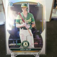 Zack Gelof [Refractor] #BCP-1 Baseball Cards 2023 Bowman Chrome Prospects Prices