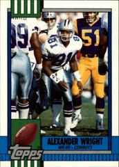 Alexander Wright Football Cards 1990 Topps Traded Prices