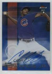 Carl Edwards Jr. [Blue Refractor] #FA-CE Baseball Cards 2016 Topps Finest Autographs Prices