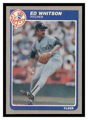 Ed Whitson #U-129 Baseball Cards 1985 Fleer Update Prices