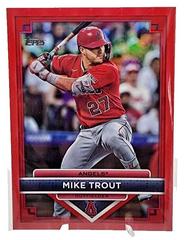 Mike Trout [Red] #1 Baseball Cards 2023 Topps Flagship Collection Prices