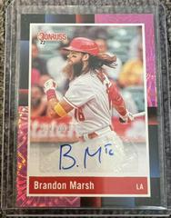 Brandon Marsh [Pink Fireworks] #R88S-BM Baseball Cards 2022 Panini Donruss Retro 1988 Signatures Prices