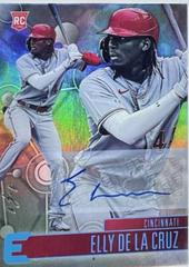 Elly De La Cruz [Autograph Platinum Blue] #12 Baseball Cards 2023 Panini Chronicles Essentials Prices