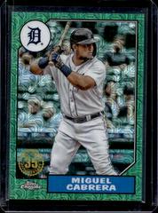 Miguel Cabrera [Green] Baseball Cards 2022 Topps Silver Pack 1987 Chrome Prices