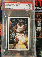 Michael Jordan #12 Basketball Cards 1992 Panini Sticker Prices