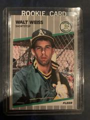 Walt Weiss #24 Baseball Cards 1989 Fleer Prices