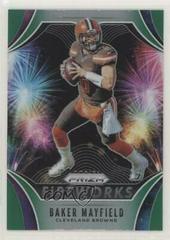 Baker Mayfield [Green Prizm] Football Cards 2019 Panini Prizm Fireworks Prices
