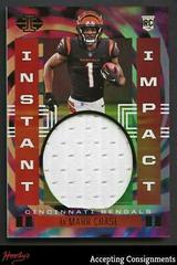 Ja'Marr Chase Football Cards 2021 Panini Illusions Instant Impact Prices