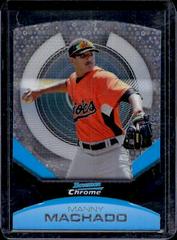 Manny Machado [Futurefractor Die Cut] #2 Baseball Cards 2011 Bowman Chrome Future Prices