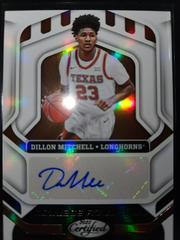 Dillon Mitchell #CRC-DMI Basketball Cards 2022 Panini Chronicles Draft Picks Certified College Roll Call Autographs Prices