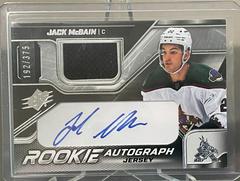 Jack McBain [Jersey] Hockey Cards 2022 SPx Rookie Autographs Prices