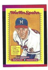 Warren Spahn #588 Baseball Cards 1989 Donruss Diamond Kings Prices
