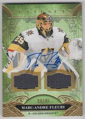 Marc Andre Fleury [Black Autograph] Hockey Cards 2020 Upper Deck Artifacts Prices