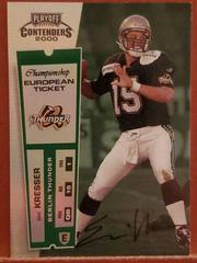 Eric Kresser [Championship Ticket Autograph] Football Cards 2000 Playoff Contenders Prices
