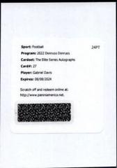 Gabriel Davis [Autograph] #ES-27 Football Cards 2022 Panini Donruss The Elite Series Prices