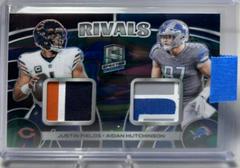 Justin Fields / Aidan Hutchinson [Marble Neon] #7 Football Cards 2023 Panini Spectra Rivals Prices