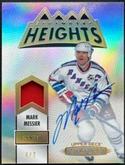 Mark Messier [Autograph Material] #LH-21 Hockey Cards 2021 Upper Deck Stature Legendary Heights Prices
