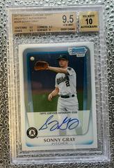 Sonny Gray #SGR Baseball Cards 2011 Bowman Chrome Draft Prospect Autographs Prices