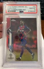 Ansu Fati [Red Carbon Fiber Refractor] Soccer Cards 2019 Topps Chrome UEFA Champions League Prices