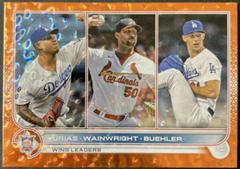 Urias, Wainwright, Buehler [Orange] Baseball Cards 2022 Topps Prices