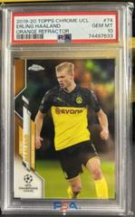 Erling Haaland [Orange Refractor] Soccer Cards 2019 Topps Chrome UEFA Champions League Prices