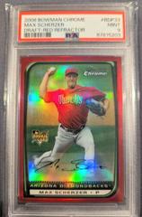 Max Scherzer [Red Refractor] #BDP33 Baseball Cards 2008 Bowman Chrome Draft Prices