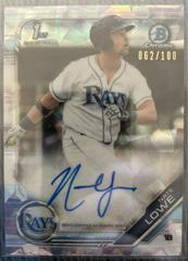 Nate Lowe [Atomic Refractor] #PA-NL Baseball Cards 2019 Bowman Prospect Autographs Prices