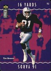 Tim Brown #Y43 Football Cards 1996 Collector's Choice Update You Make the Play Prices