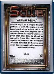 William Regal [Green Refractor] Wrestling Cards 2021 Topps Chrome WWE 5 Timers Club Prices