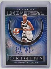 Courtney Williams [Blue] #UA-CWL Basketball Cards 2023 Panini Origins WNBA Universal Autographs Prices