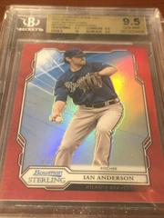 Ian Anderson [Red Refractor] #BPR-27 Baseball Cards 2019 Bowman Sterling Prices