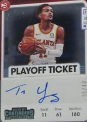 Trae Young [Playoff] Basketball Cards 2021 Panini Contenders Veteran Ticket Autograph Prices