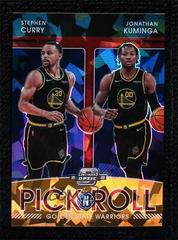 Jonathan Kuminga, Stephen Curry [Red Ice] Basketball Cards 2021 Panini Contenders Optic Pick n Roll Prices