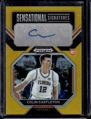 Colin Castleton [Gold] #SS-CLC Basketball Cards 2023 Panini Prizm Draft Picks Sensational Signatures Prices