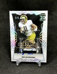 Ben Skowronek [Silver] Football Cards 2021 Leaf Trinity Clear Autograph Prices