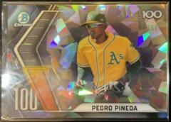Pedro Pineda [Atomic] #BTP-100 Baseball Cards 2022 Bowman Scouts' Top 100 Prices